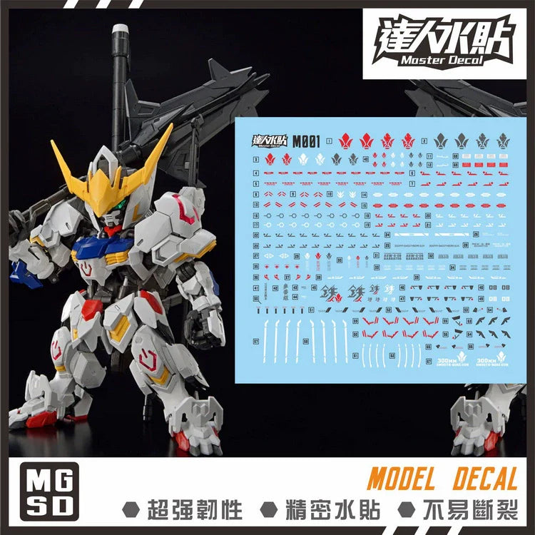 包邮 达人 MASTER M001 MGSD 巴巴托斯 铁血模型 高强度精密 水贴 Collectibles