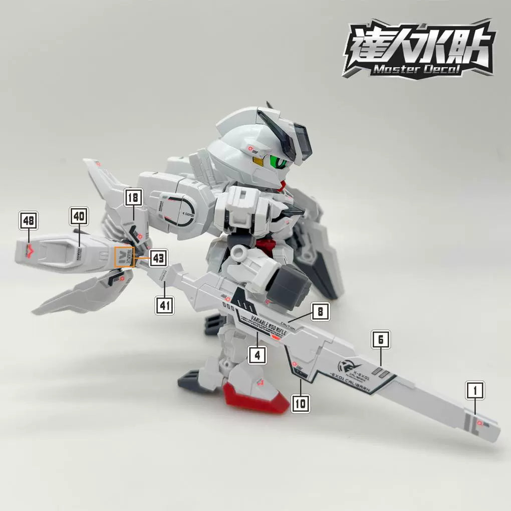 包邮 达人 MASTER S001 SD SDCS 异灵 女星魔女 模型 荧光 水贴 Collectibles