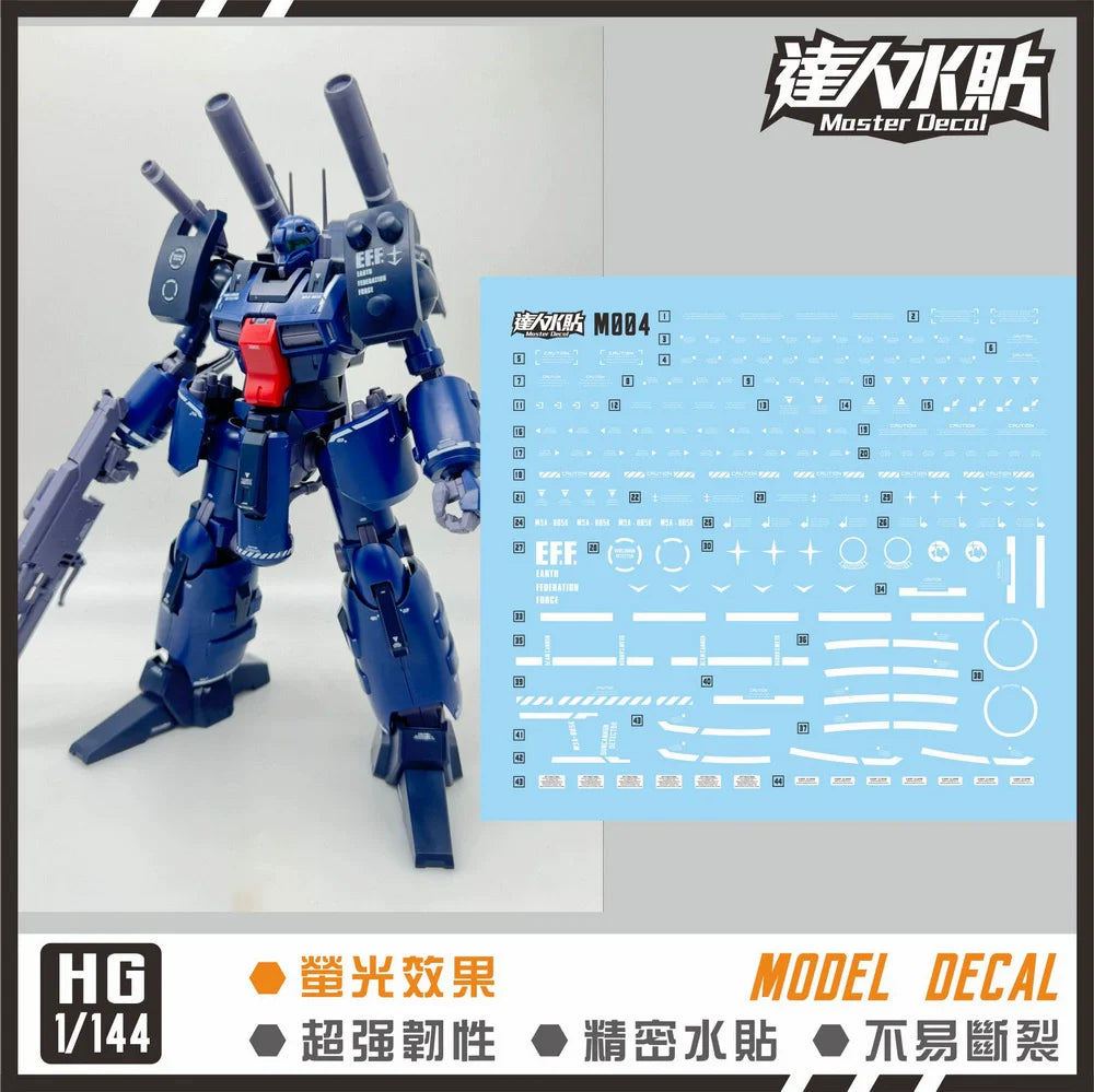 包邮 达人 MASTER M004 RE 探测者 钢加农 1/100 高清 荧光 水贴 Collectibles
