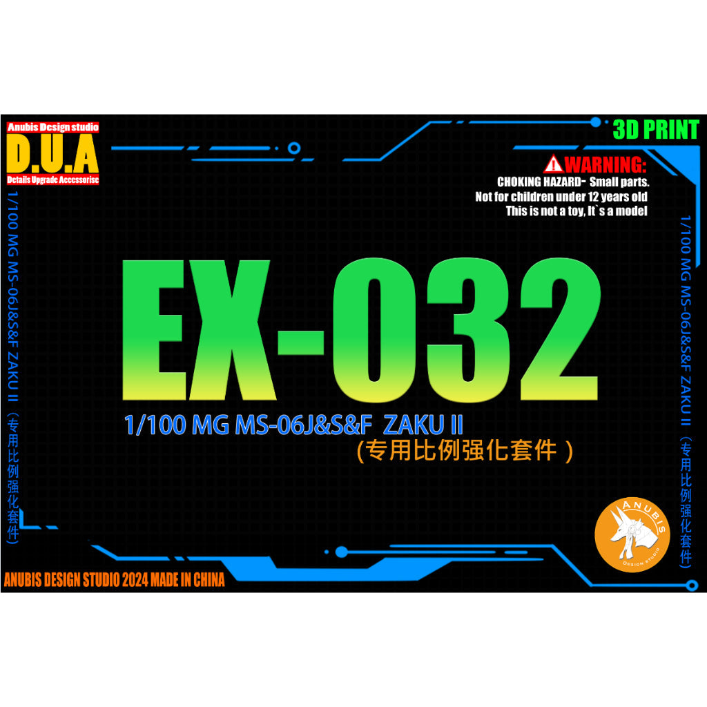 ANUBIS EX032 Detail Upgrade parts for MG MS-06F MS-06J J ZAKU 2.0 GREEN ZAKU / MS-06S CHAR'S ZAKU 2.0  RED ZAKU