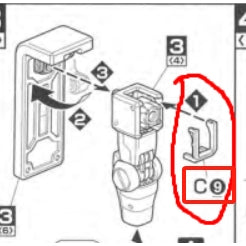 CB MG 1/100 MS-06S Char's Zaku 2.0 butcher spare replacement parts