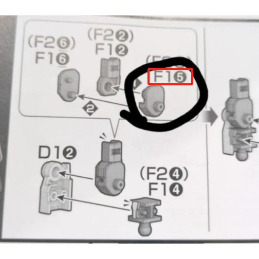 CB butcher parts for HG RX-78-2 BEYOND GLOBAL F1-2 F2-3