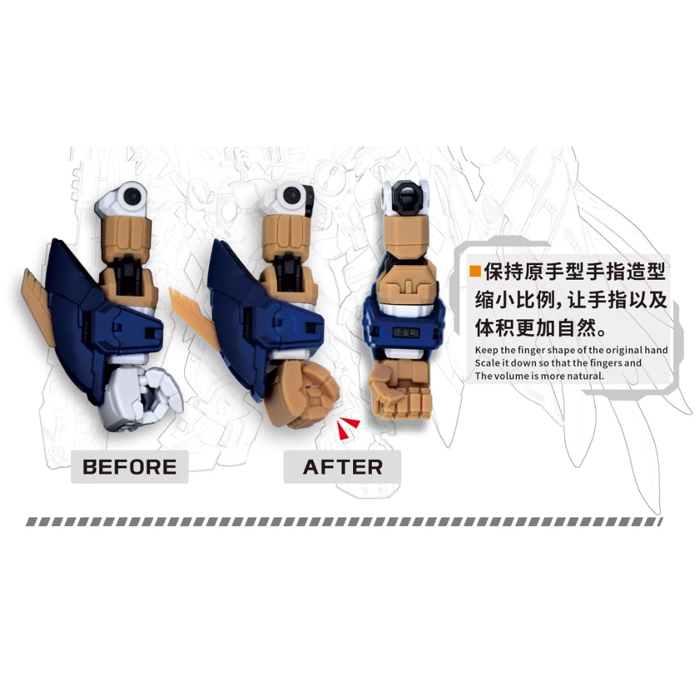 20250722 NewC MGSD Wing Zero EW Hands Shield Head Body Upgrade 3d Print Parts