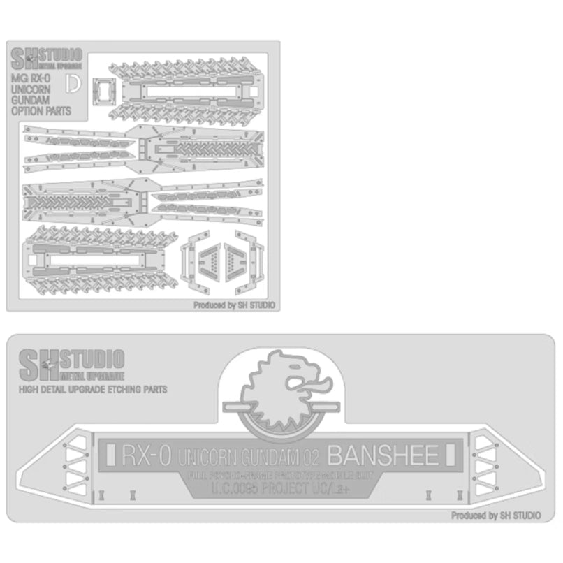 SH STUDIO Metal Etching Etched Upgrade Parts for MG 1/100 02 BANSHEE