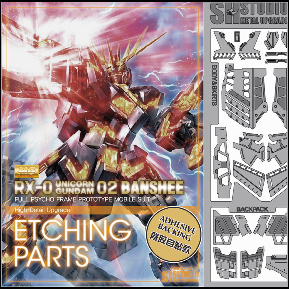 SH STUDIO Metal Etching Etched Upgrade Parts for MG 1/100 02 BANSHEE