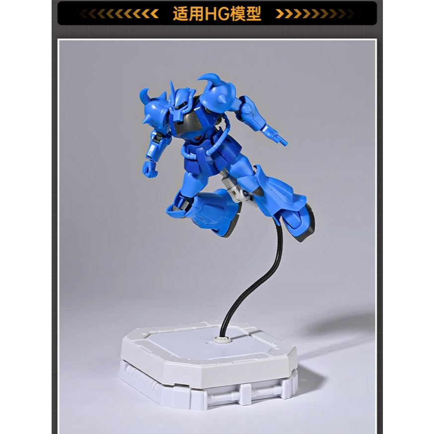 MOSHI MS121 Black White Snake shaped Movable ABS Base Stand for BB / MG / HG General Use (Kits not included)