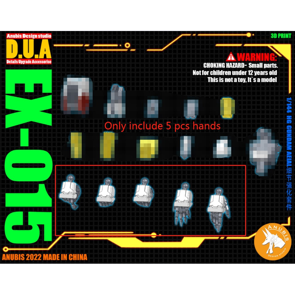 ANUBIS EX015 HG AERIAL 3d Print detail parts upgrade Collectibles