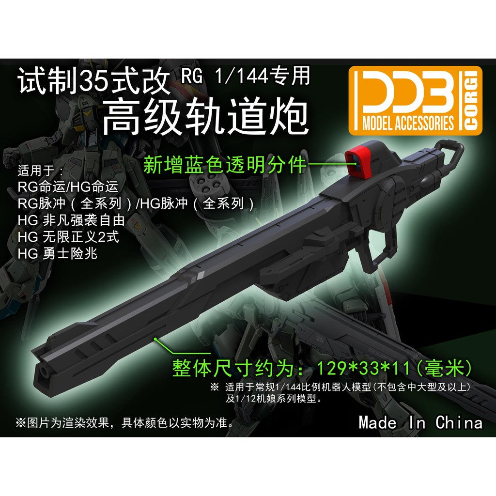 DDB 1/144 RG HG RAIL addon parts for HG Infinite Justice type 2  HG Mighty strike freedom RG HG destiny impulse  HG gelgoog menace NO KITS