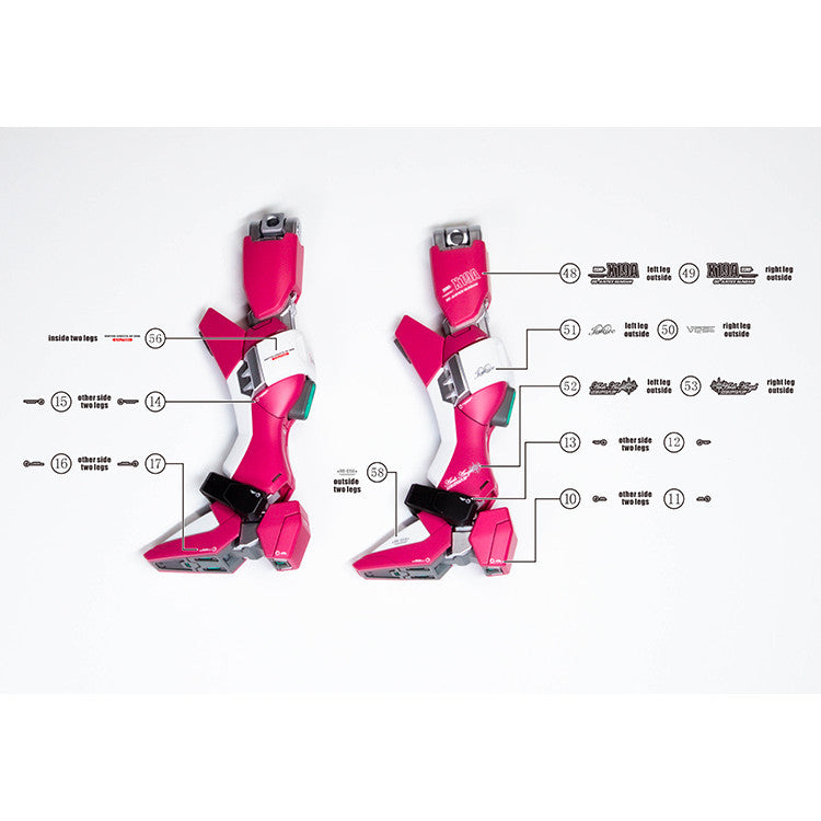 20250721 EVO HG 1/144 Infinite Justice SEED Fluo Water Slide Decal EVOHG016