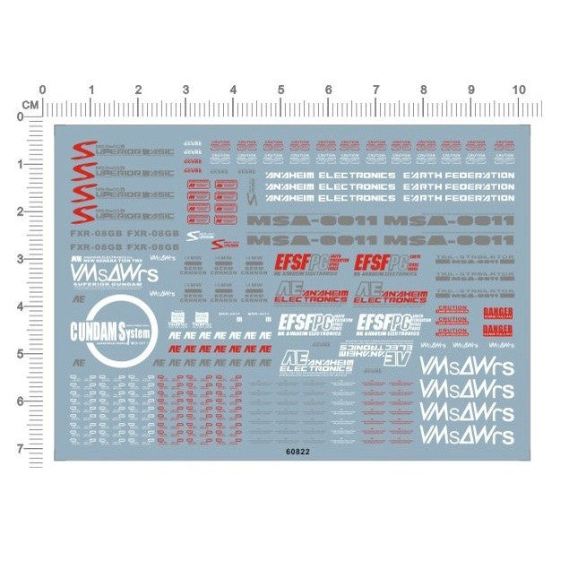 CALILY HG 1/144 MSA-0011(EXT) Ex-S Water Slide Decal