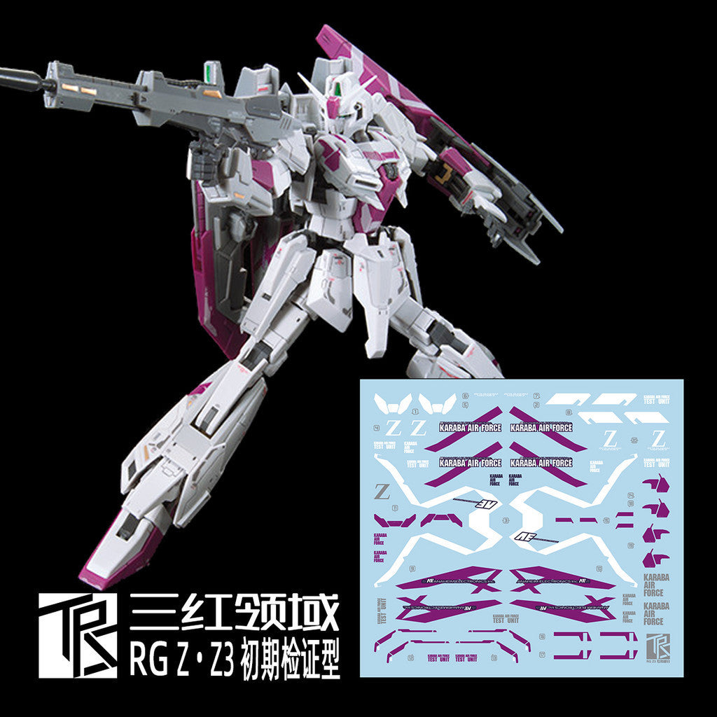 Transamsphere TRS RG 1/144 Z ZETA + Z3 Water Slide Decal TRSRG016