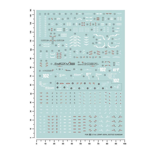 20250722 Artisan's Club RG 1/144 Justice Water Slide Decal