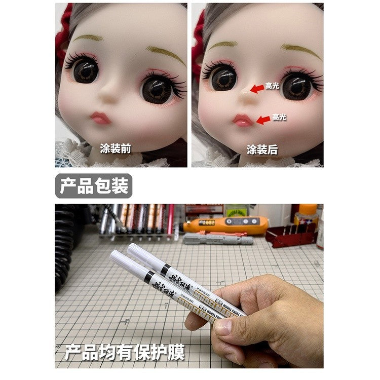 M.S. MOSHI Tool MS047 Model Transparent Glossy/Matte Protective Paint Coloring Pen Marker Pen