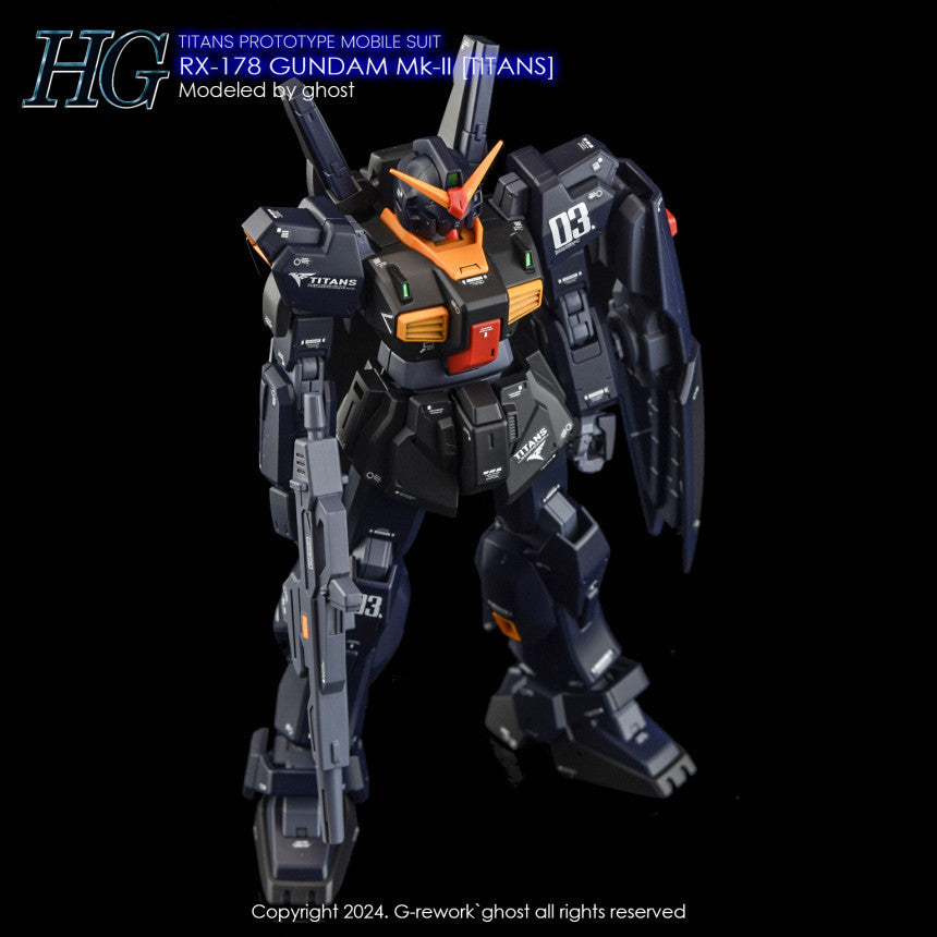 YAN FLAME GHOST HGUC MK2 MK-II Titans Fluo Water slide decal (YANHG079) 20250721