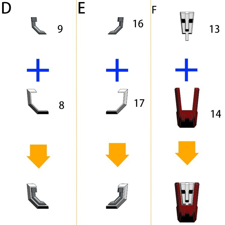 ANUBIS 3D print detail upgrade parts parts for MG Freedom 2.0 GP017 in the kits