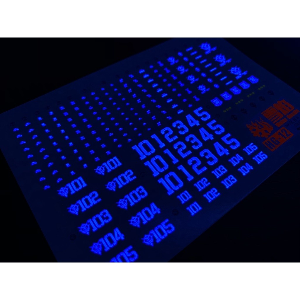 20250722 XUEYAN XY / SNOW FLAME HG-12 GTO  ZAKU II C5/C6 Fluorescence Water slide decal