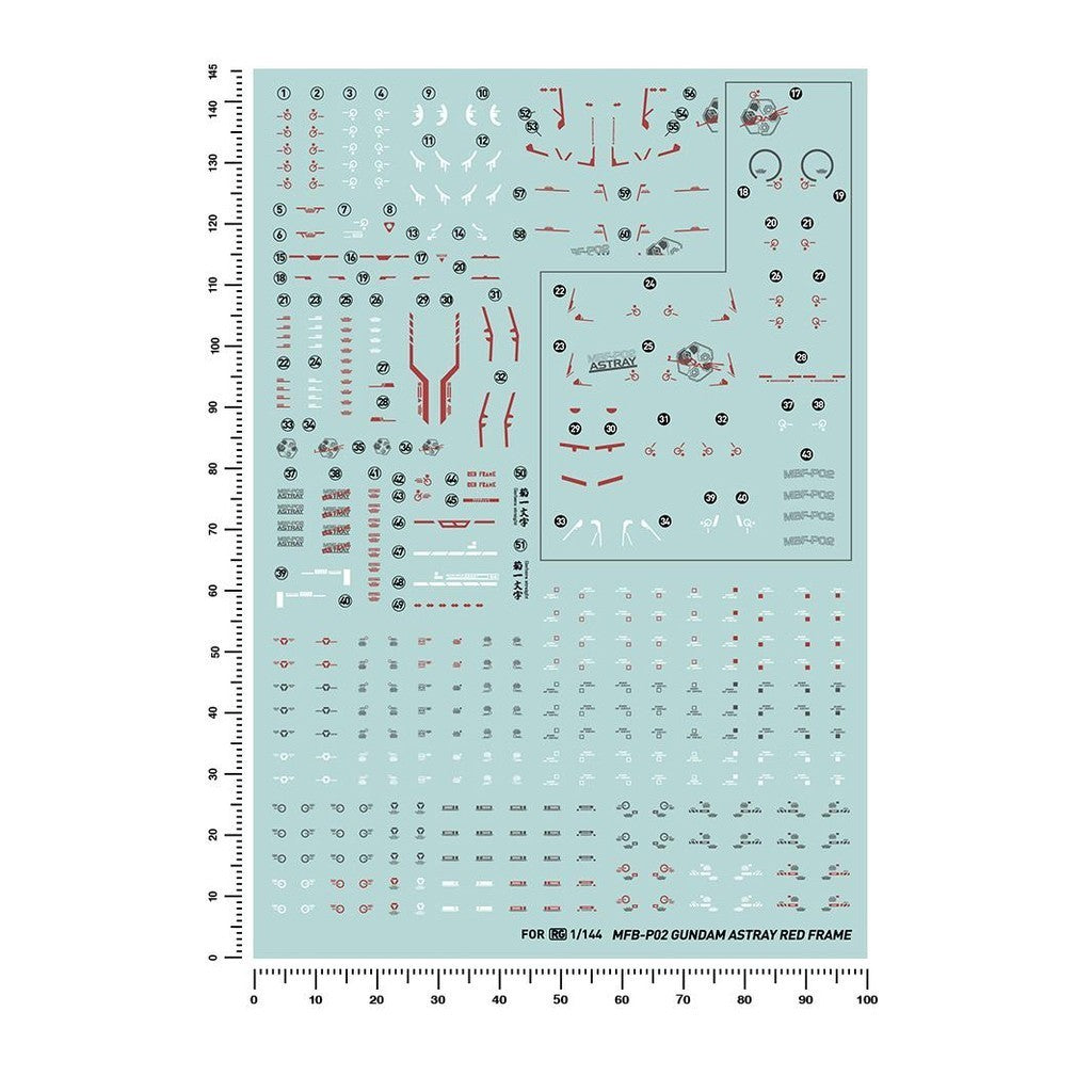 20250722 Artisan's Club RG 1/144 Astray Red Frame Water Slide Decal