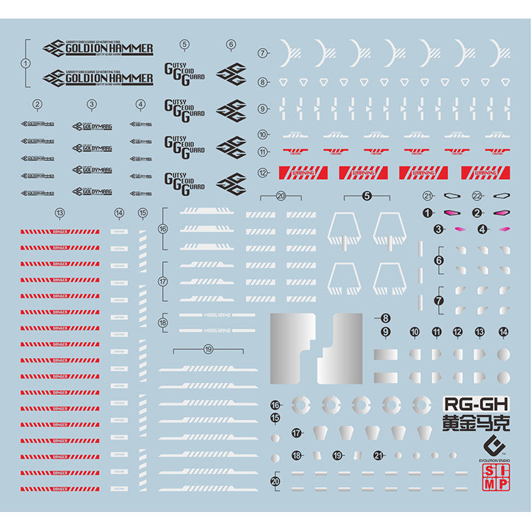20250721 EVO RG Gaogaigar GGG fluo water slide decal EVORG001 EVORG002