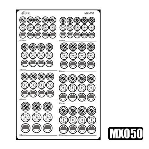 MOSHI M.S. MX049-054 Mecha Model Detail Modification Groove Decoration Metal Etching