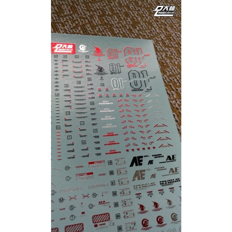 DL DALIN Water slide decal MG 1/100 HD UNICORN