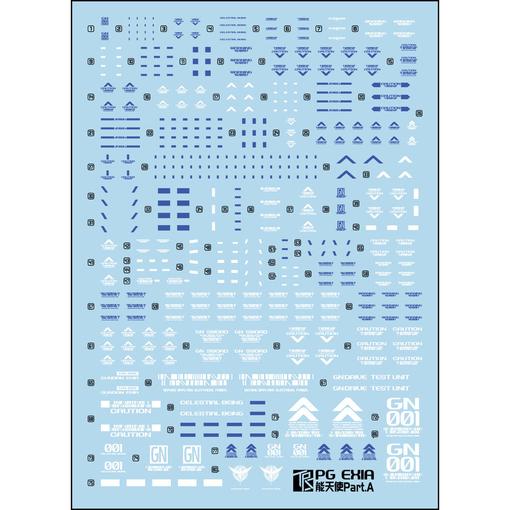 Transamsphere TRS PG 1/60 EXIA Water Slide Decal TRSPG001
