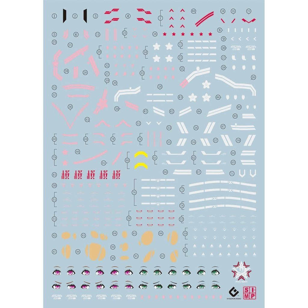 20250721 EVO MD FAG ASRA ARCHER OUKI EYE Water Slide Decal EVOSP018