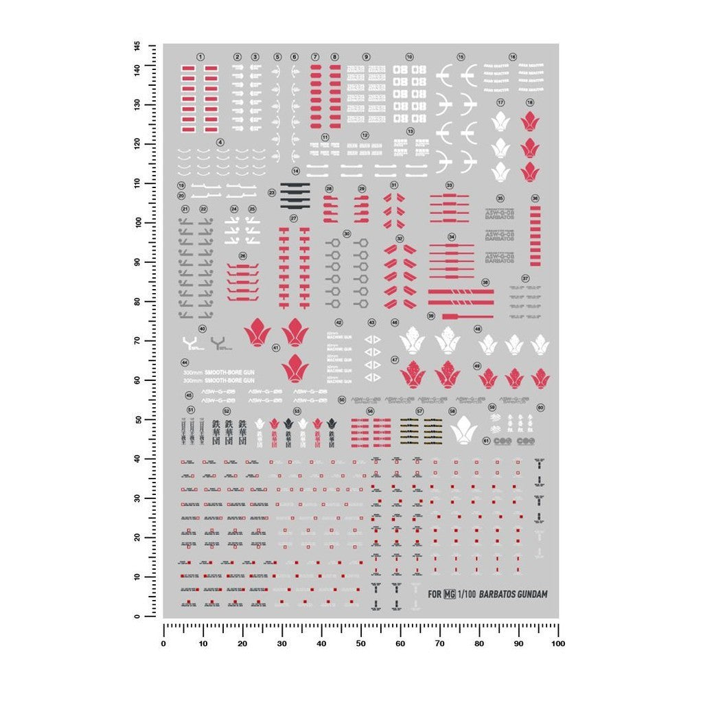 20250722 Artisan's Club MG 1/100 Barbatos Water Slide Decal