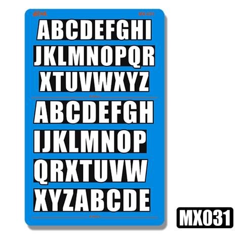 M.S. MOSHI Tool MX031-036 Letter Number Chinese Characters Metal Etching Detail Parts