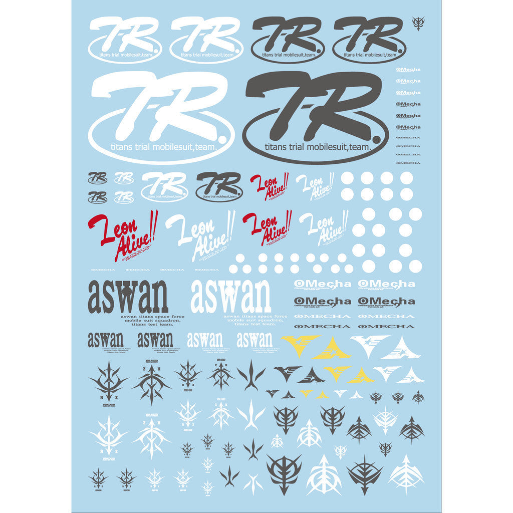 Transamsphere TRS AOZ The Flag of Titans General Use Sign Water Slide Decal TRSTYTU006A TRSTYTU006B TRSTYTU006C