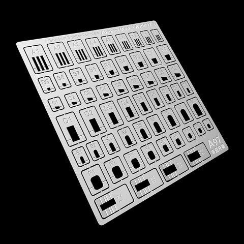 Alexen AJ0096 AJ0097 Model Tool Flat/Folding Detail Modification Auxiliary Engraving Ruler
