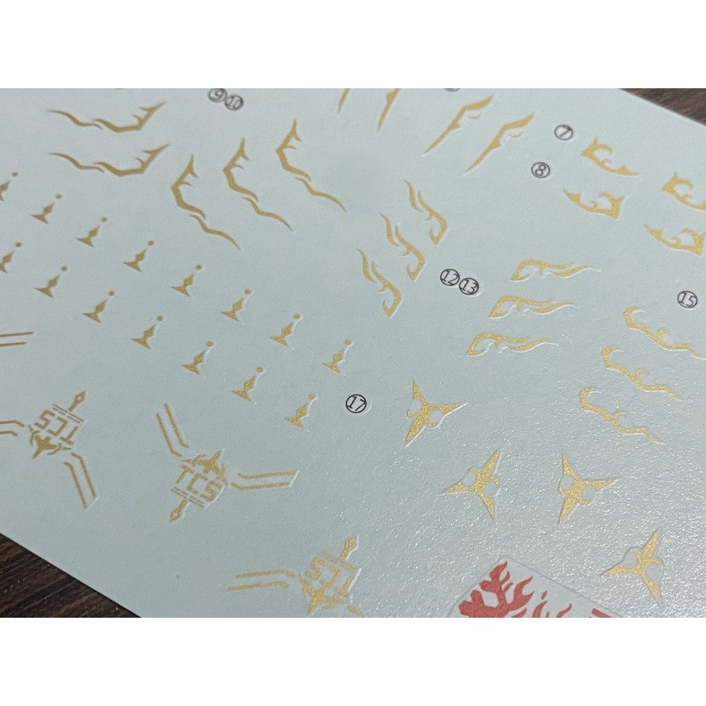 20250722 XUEYAN XY / SNOW FLAME FAG-05 DURGAI I High-Accuracy Metal Colors Water slide decal