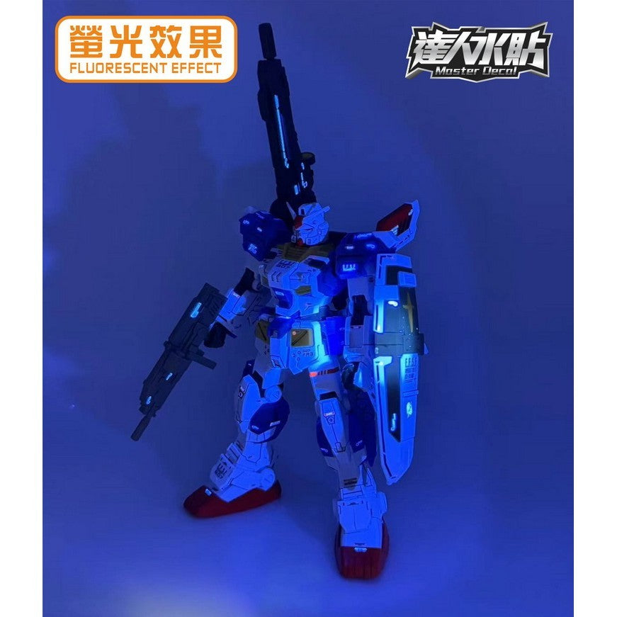 MASTER Water Slide Decal H011 HGUC HG 1/144 FA-78-3 FA 7th Fluo Type Collectibles