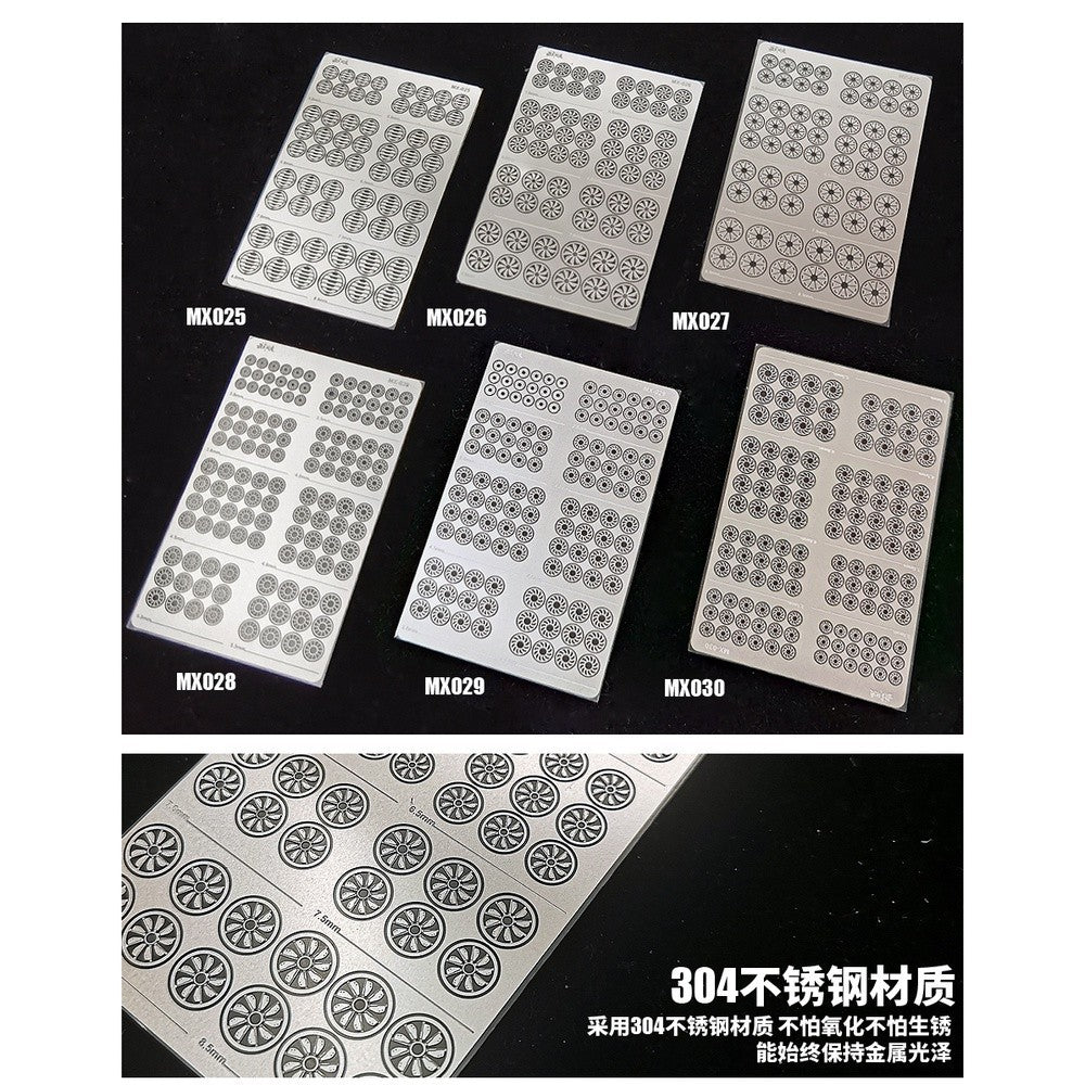 MOSHI M.S. MX025-030 Military Model Foldable Booster Metal Etching Detail Parts