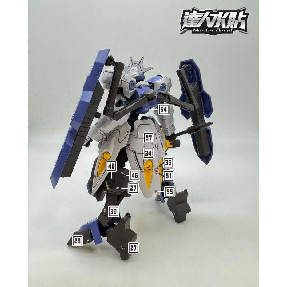 MASTER Water Slide Decal H016 HG 1/144 IBO Kimaris Vidar Fluo Type Collectibles