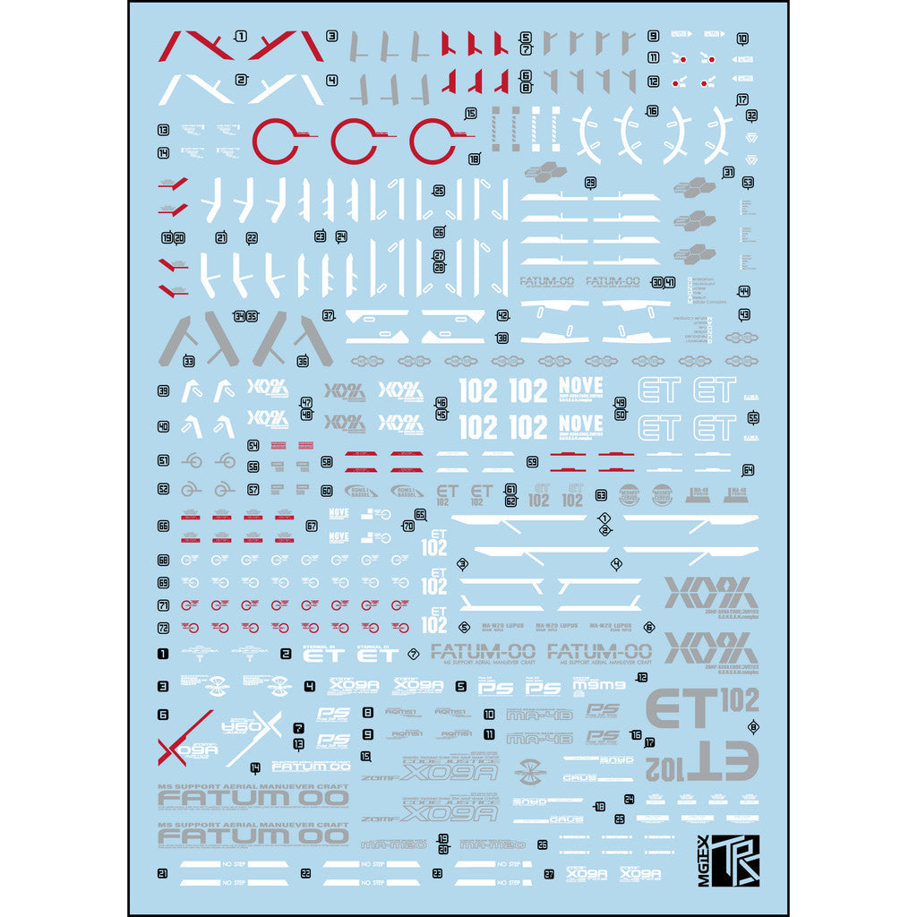 Transamsphere TRS MG 1/100 Justice Water Slide Decal TRSMG009