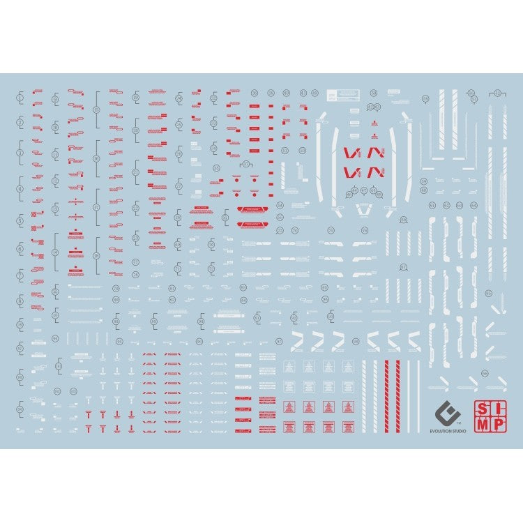 20250721 EVO MG 1/100 Heavyarms Igel Unit Fluo Water Slide Decal EVOPM013