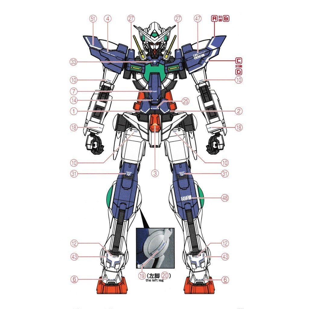 Transamsphere TRS MG 1/100 Exia R3 Repair III Water Slide Decal TRSMG011R3