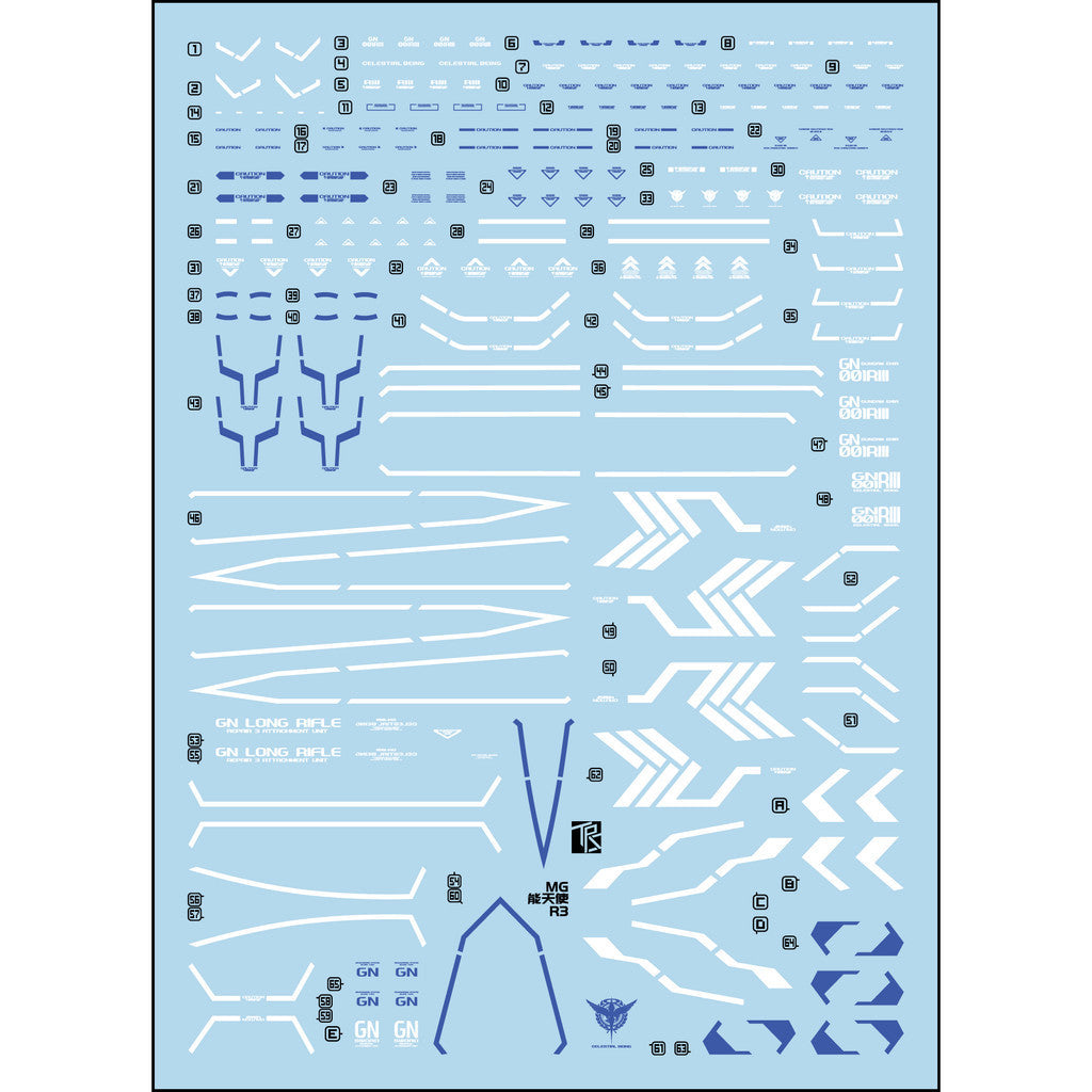 Transamsphere TRS MG 1/100 Exia R3 Repair III Water Slide Decal TRSMG011R3