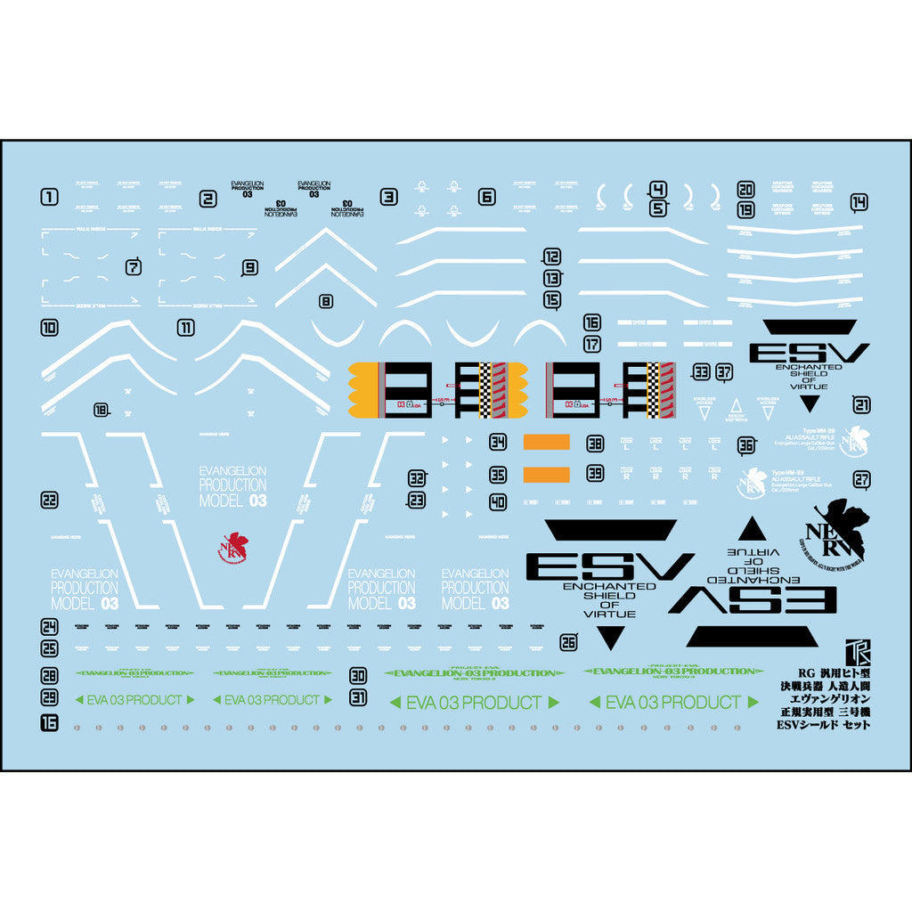 Transamsphere TRS RG 1/44 EVA Unit-03 Unit 03 Water Slide Decal TRSRG014