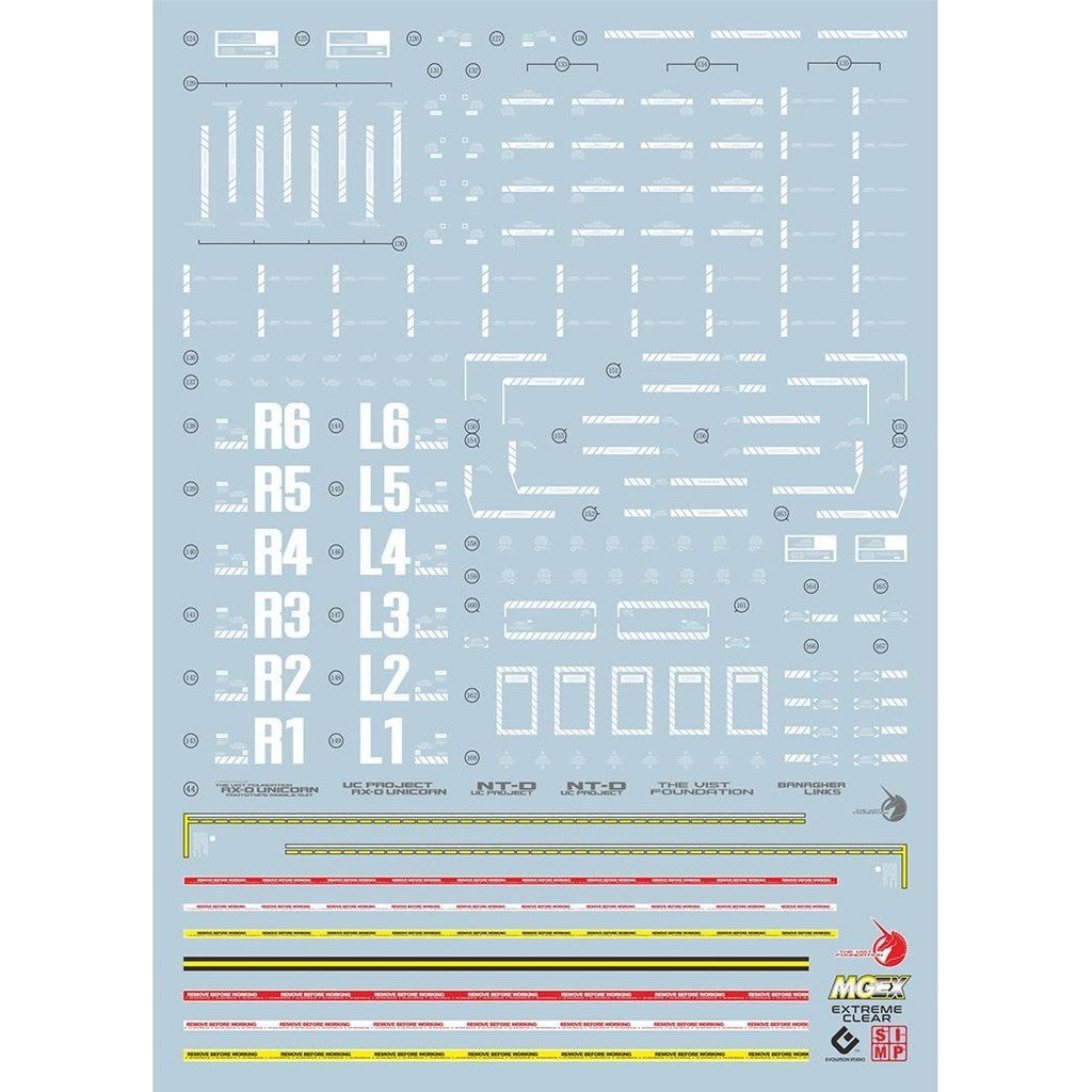 20250721 EVO MGEX MG unicorn ka water slide decal EVOMGEX001