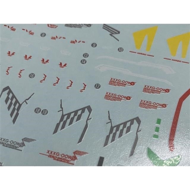 20250722 XUEYAN XY / SNOW FLAME HG-45 HG  Wing Zero  Proto  Fluorescence Water slide decal