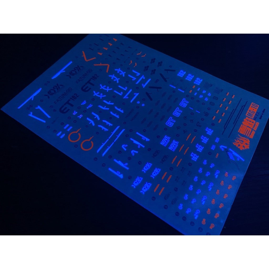 20250722 XUEYAN XY / SNOW FLAME MG SEED Justice Fluorescences Water slide decal