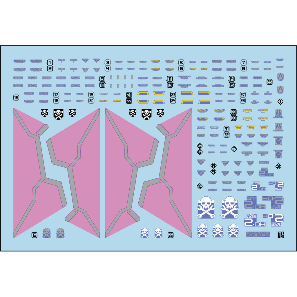 Transamsphere TRS MG 1/100 AGE-2 DARK HOUND Water Slide Decal TRSMG016