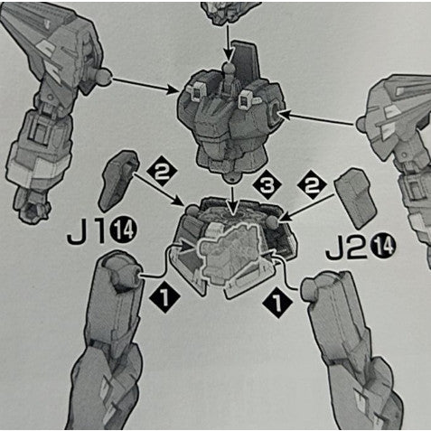 CB butcher parts for HG 1/144 Huckebein MK3