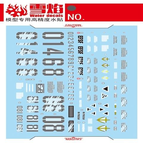 20250722 XUEYAN XY / SNOW FLAME MG 103 RX-79G + Ez8 Water slide decal