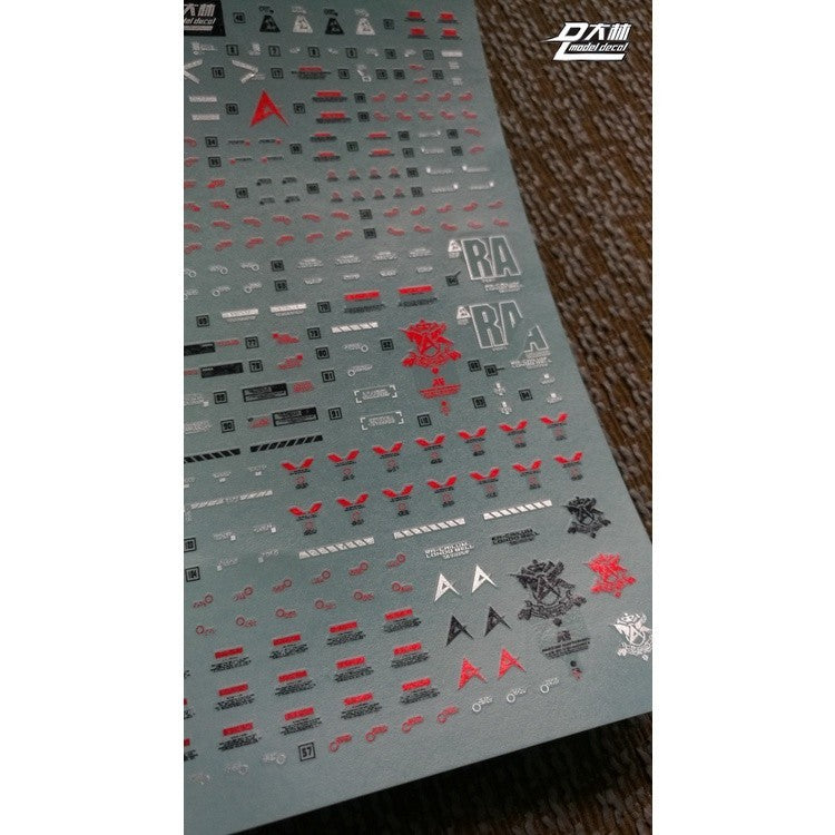DL DALIN Water slide decal MG RX-93V KA.NU NEW Color Coating