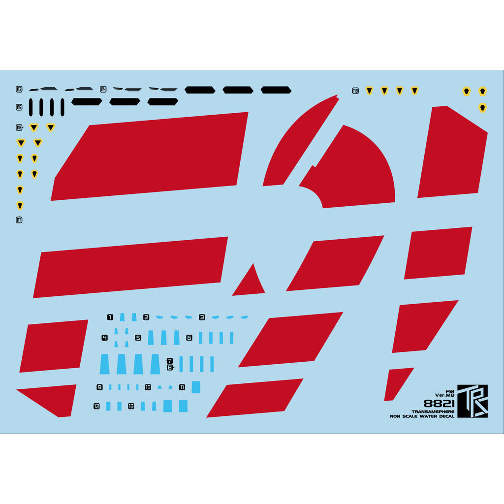 Transamsphere TRS 8821 MB F91 MSV MB Stand Water Slide Decal TRSQT8821