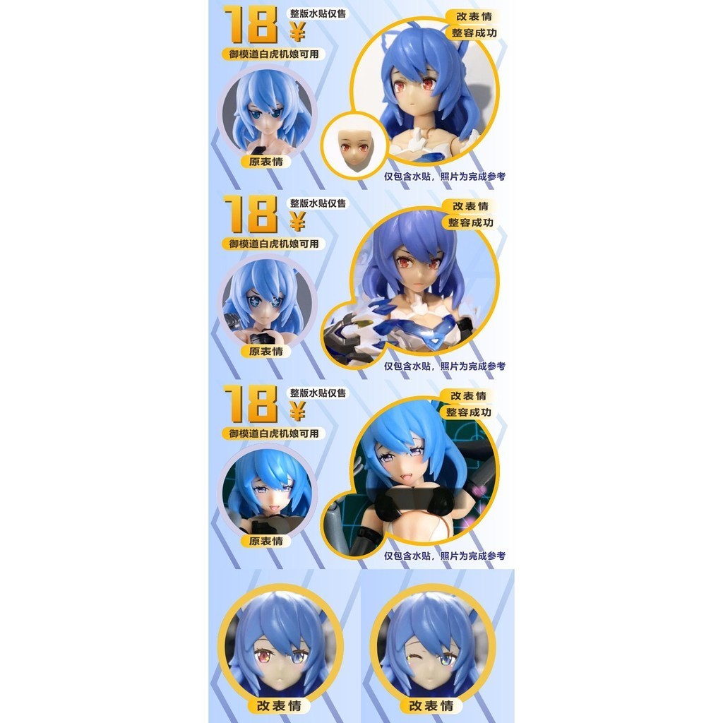 20250721 EVO FAG FRAME ARMS GIRL FACE MOUTH EYE water slide decal EVO100