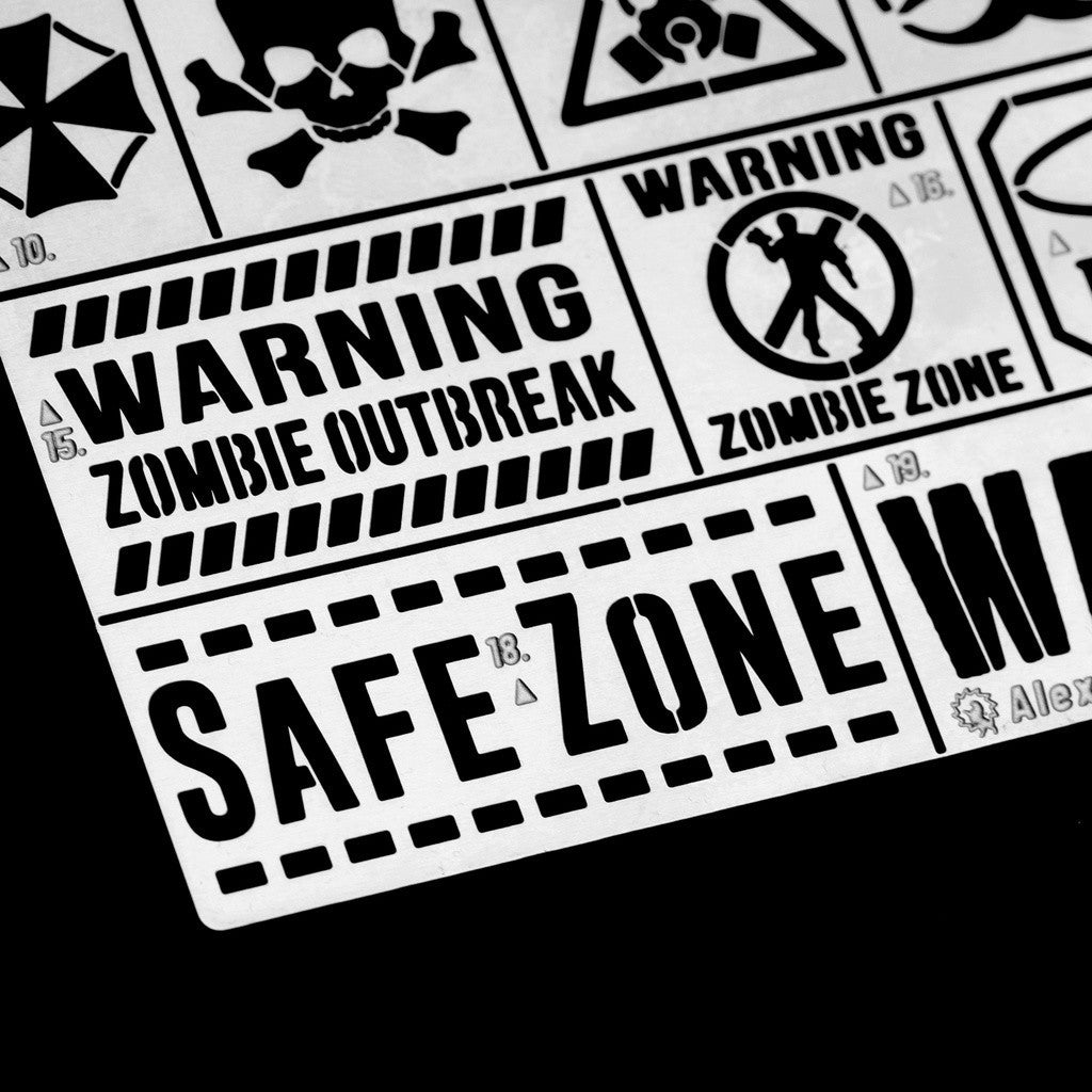 Alexen AJ0048 models-zombie wasteland stencil