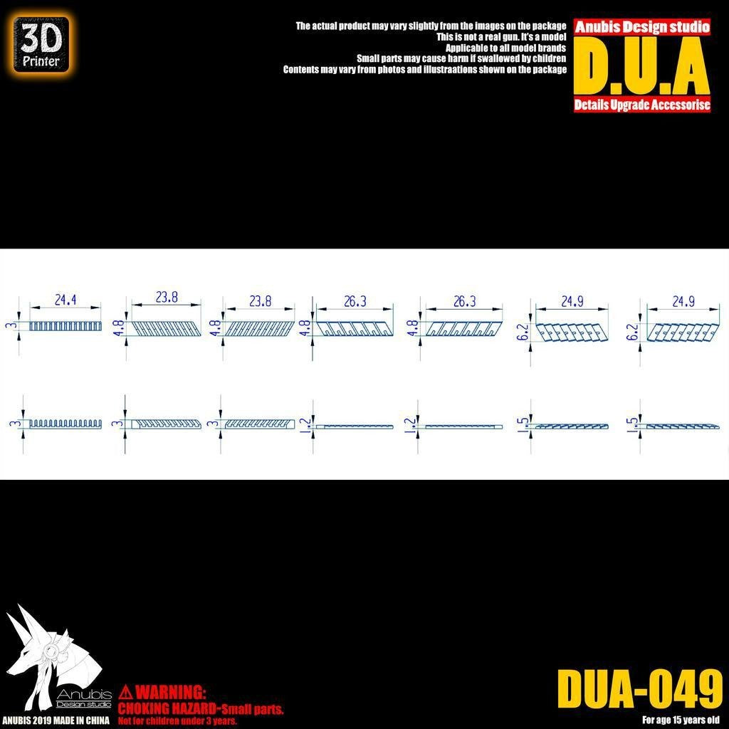 ANUBIS 3D print detail upgrade parts Unicorn psycho armored DUA049 detail parts no kits